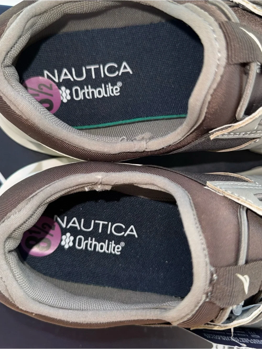 Nautica ZER Ortholite Men’s Sneakers 8.5 Charcoal Mesh Comfort Athletic Shoes